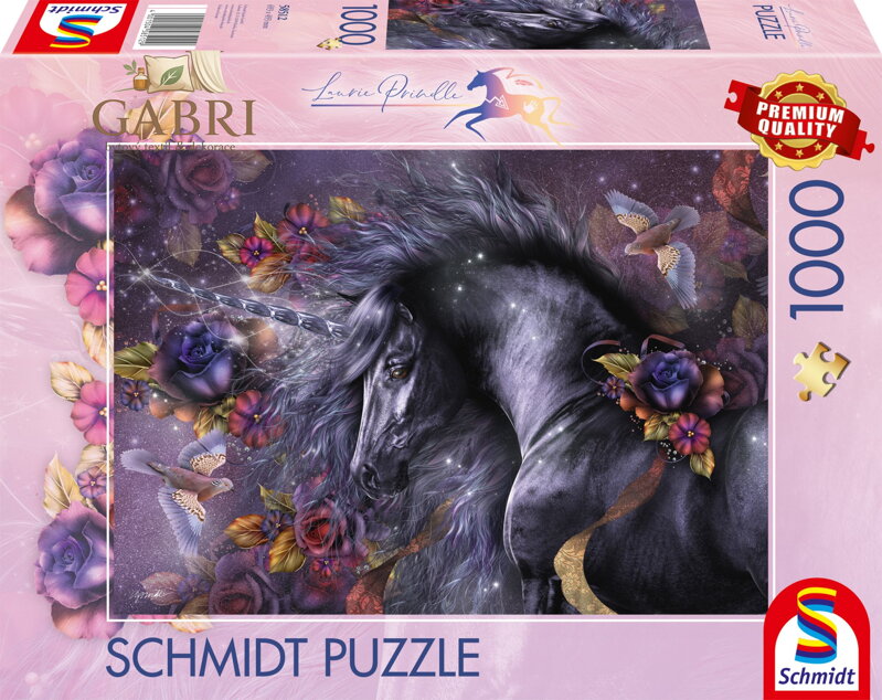 SCHMIDT Puzzle Modrá růže 1000 dílků