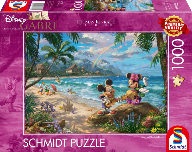 SCHMIDT Puzzle Minnie a Mickey na Hawaii 1000 dílků