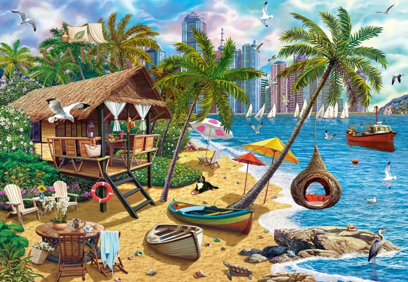 CASTORLAND Puzzle Léto ve městě 1000 dílků