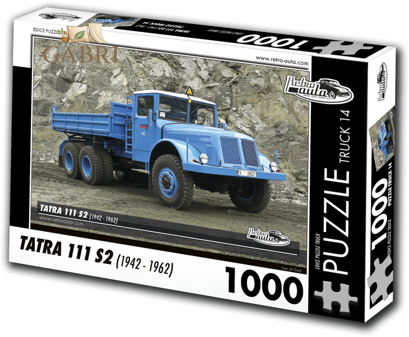 RETRO-AUTA Puzzle TRUCK č.14 Tatra 111 S2 (1942-1962) 1000 dílků