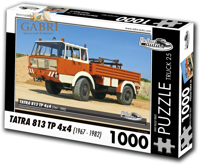 RETRO-AUTA Puzzle TRUCK č.25 Tatra 813 TP 4x4 (1967-1982) 1000 dílků