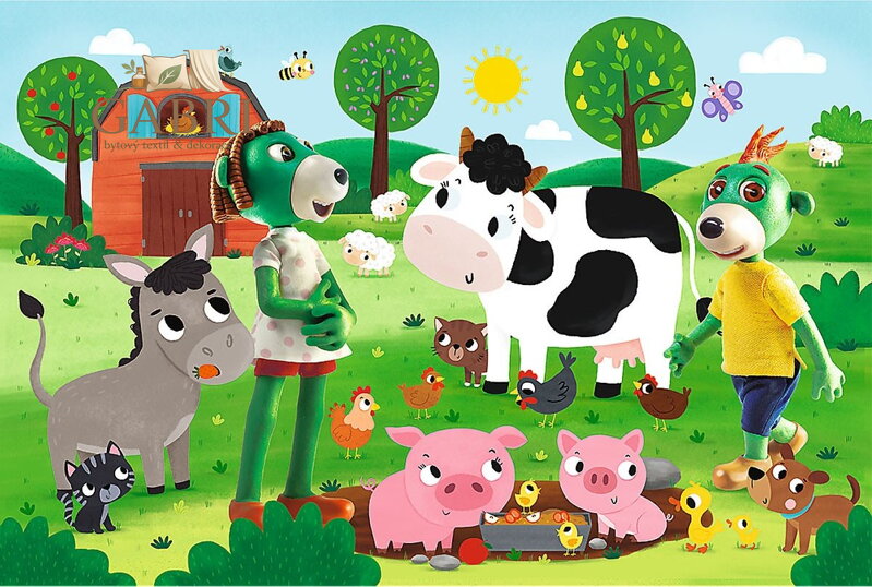 Puzzle Treflíci na farmě MAXI 24 dílků
