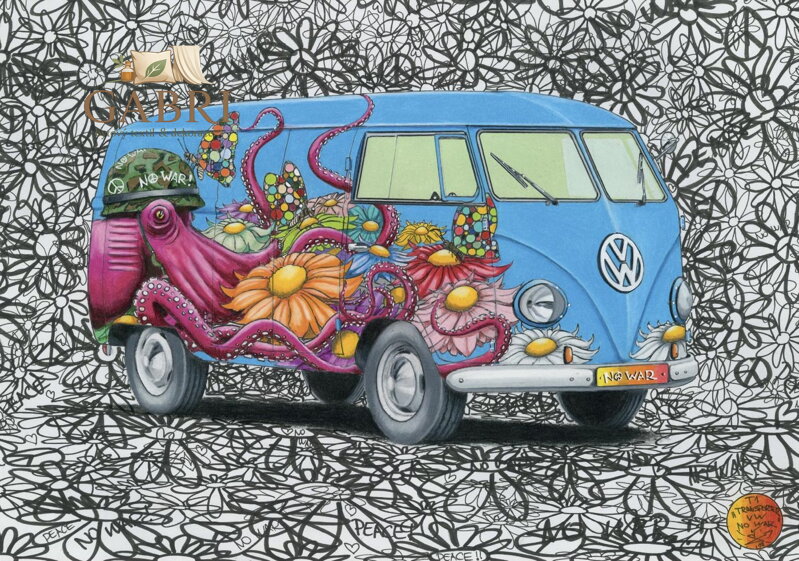 DINO Puzzle Hippies VW 500 dílků