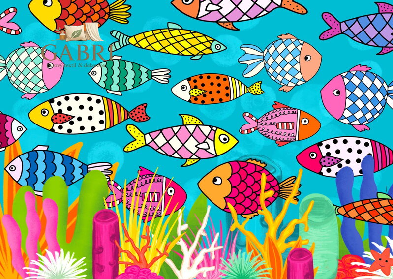 ENJOY Puzzle Ryby se vzorem 1000 dílků