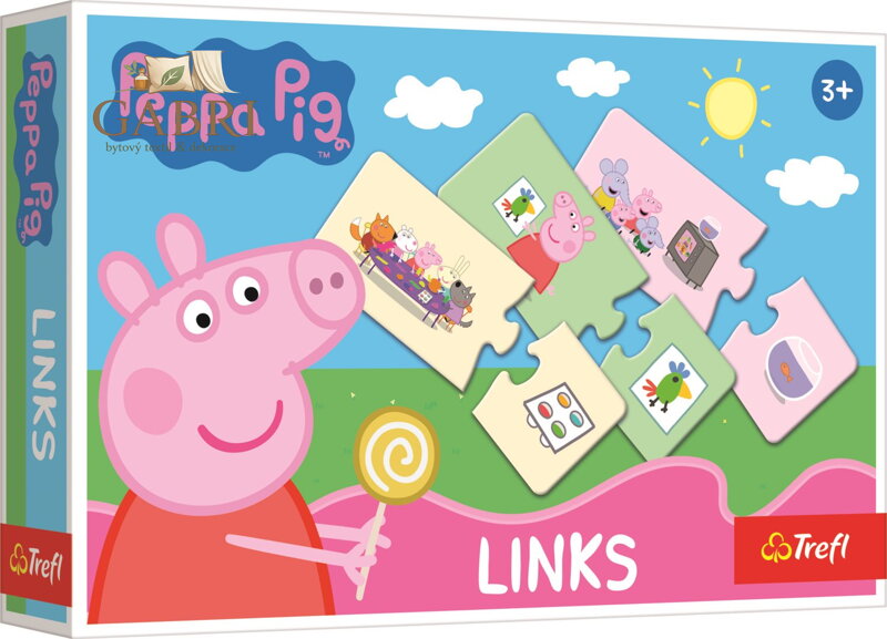 TREFL Puzzle Links Prasátko Peppa 2x14 dílků