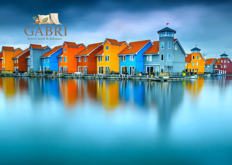 ENJOY Puzzle Domky u vody, Groningen, Nizozemsko 1000 dílků