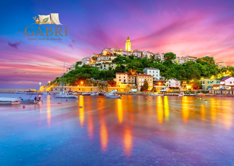 ENJOY Puzzle Vesnice Vrbnik, Chorvatsko 1000 dílků