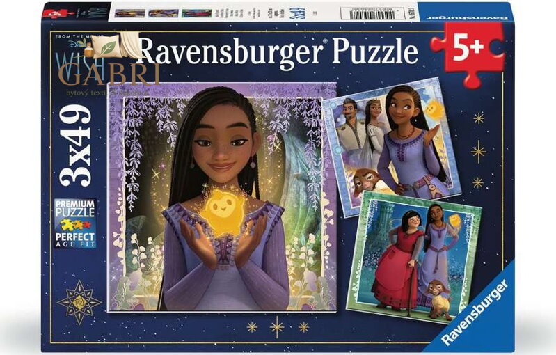 RAVENSBURGER Puzzle Přání 3x49 dílků