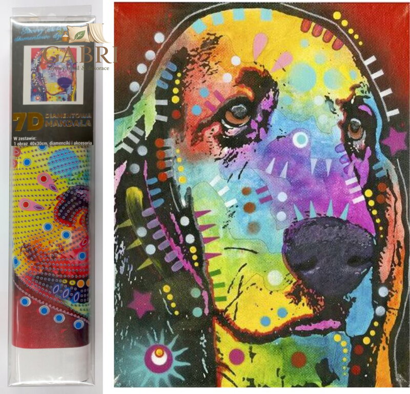 Norimpex Diamantové malování 7D Psí pohled 30x40cm