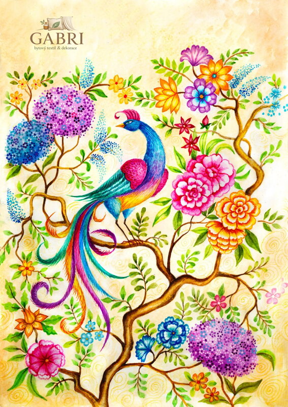 ENJOY Puzzle Pohádkový páv 1000 dílků