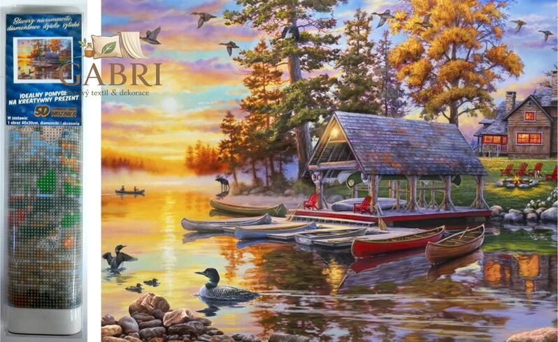 Norimpex Diamantové malování Loděnice 30x40cm