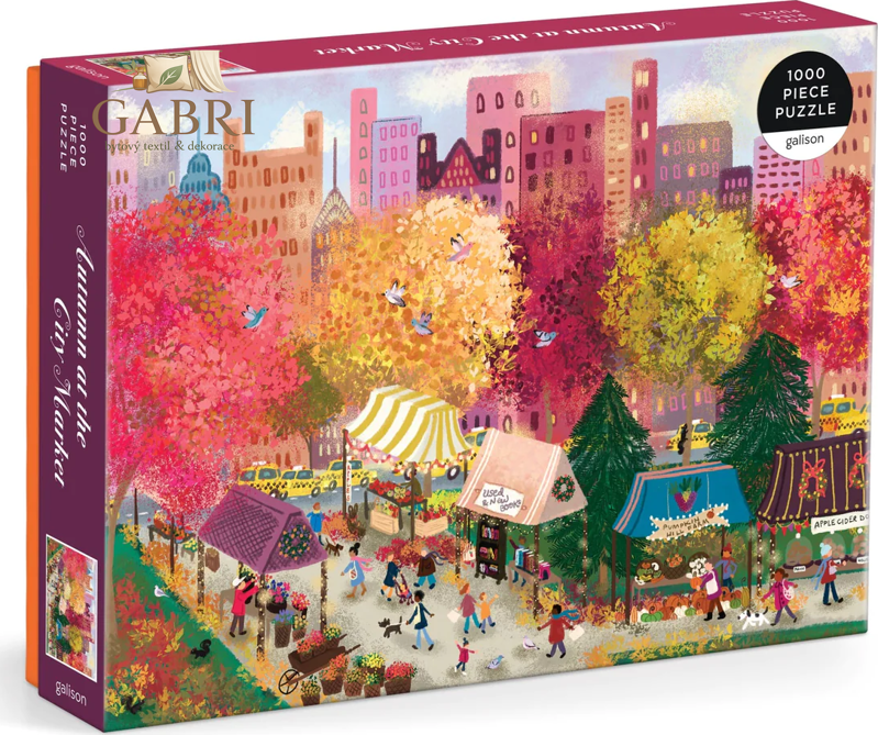 GALISON Puzzle Podzimní tržiště 1000 dílků