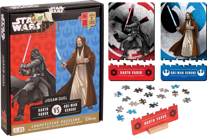 RIDLEY'S GAMES Puzzle Duel Star Wars: Darth Vader vs Obi-Wan Kenobi 2x70 dílků