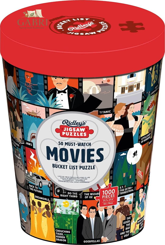 RIDLEY'S GAMES Puzzle Bucket List: 50 filmů, které musíte vidět 1000 dílků