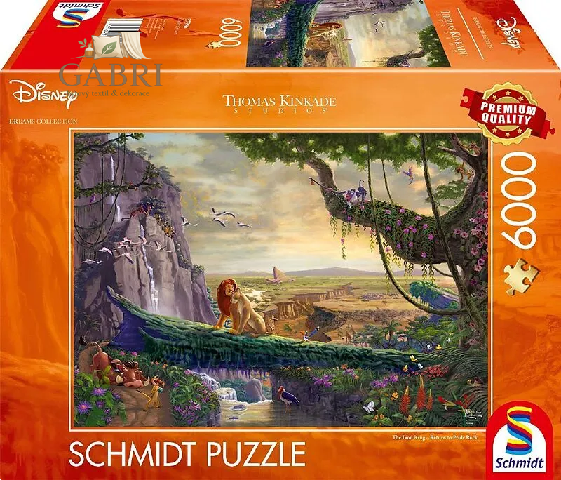 SCHMIDT Puzzle Lví král: Návrat na Lví skálu 6000 dílků