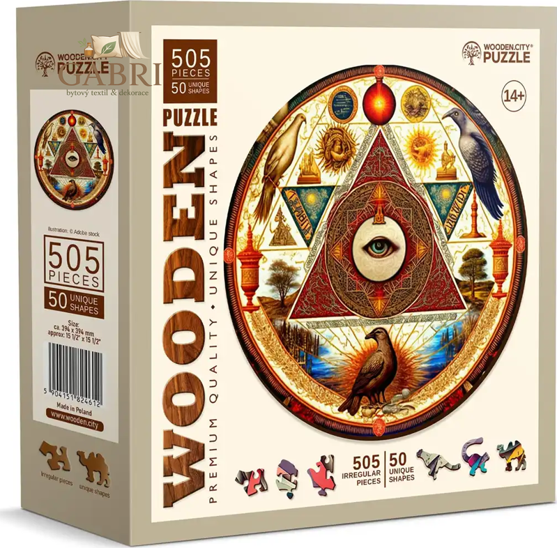 WOODEN CITY Dřevěné puzzle Oko vesmíru 505 dílků EKO
