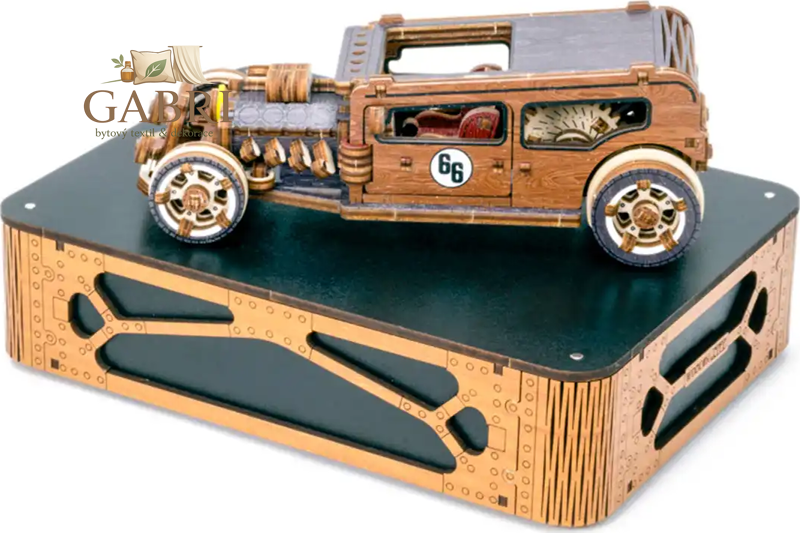 WOODEN CITY 3D puzzle Automobil Hot Rod Limitovaná edice 142 dílů
