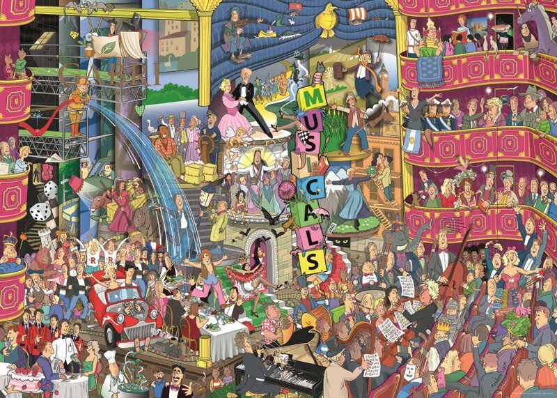 HEYE Puzzle Nejlepší muzikály 1000 dílků