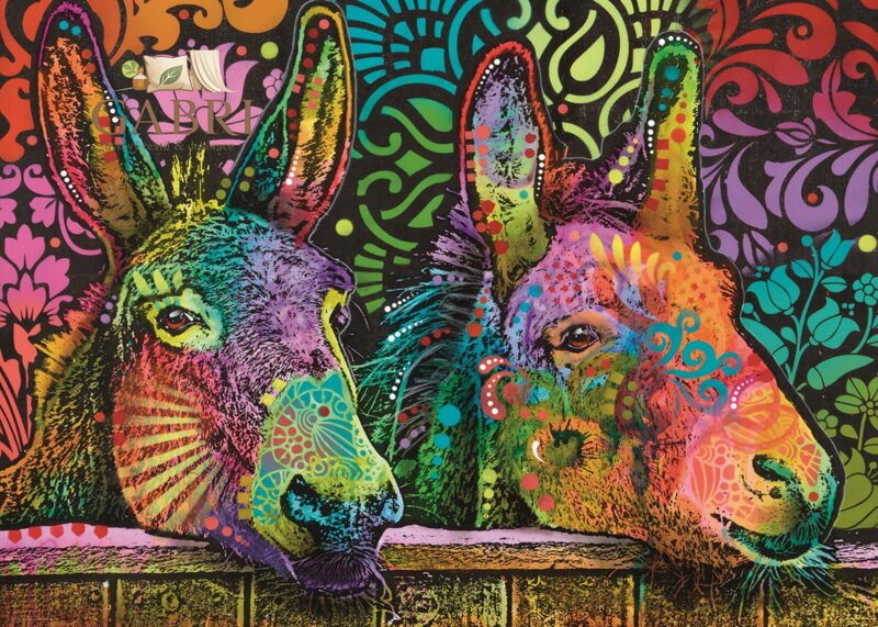 HEYE Puzzle Jolly Pets: Oslí láska 1000 dílků