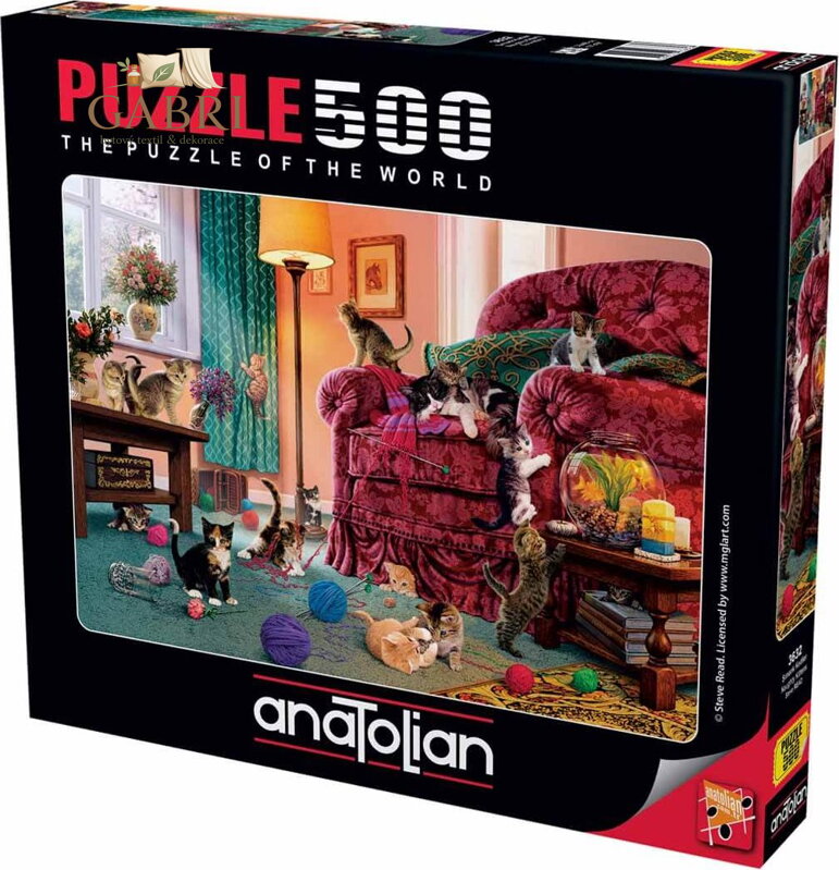 ANATOLIAN Puzzle Nezbedná koťata 500 dílků