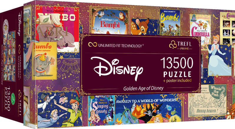 TREFL Puzzle UFT Zlatý věk Disney 13500 dílků