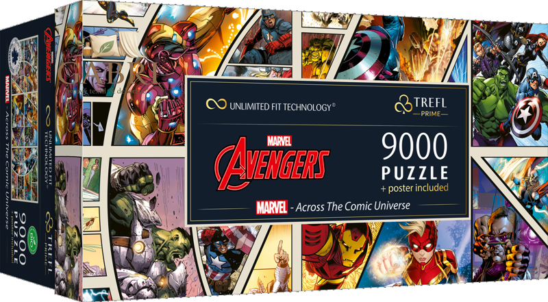 TREFL Puzzle UFT Marvel Avengers: Napříč komiksovým vesmírem 9000 dílků