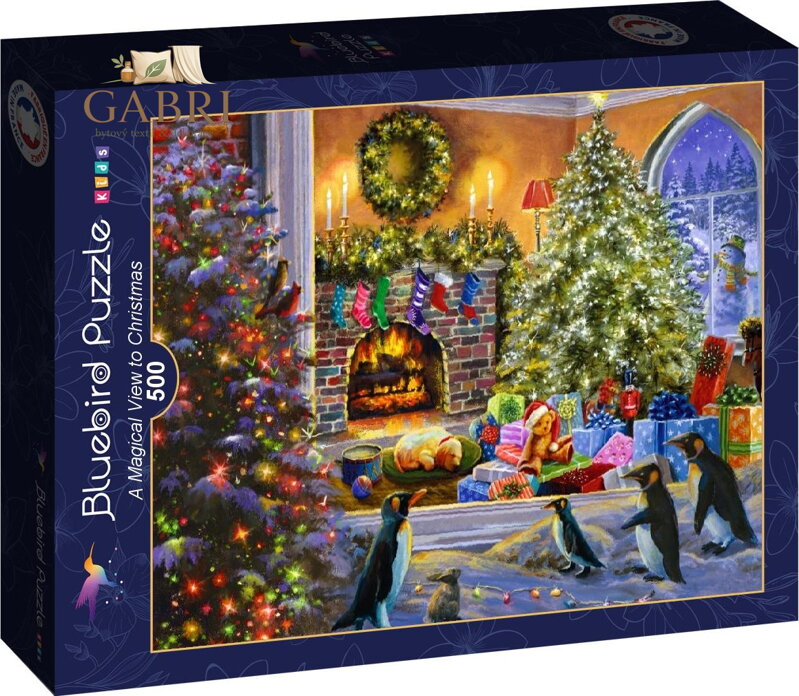 BLUEBIRD Puzzle Kouzelný pohled na Vánoce 500 dílků