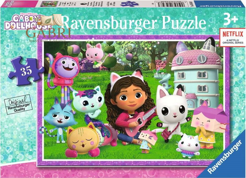 RAVENSBURGER Puzzle Gábinin kouzelný domek 35 dílků