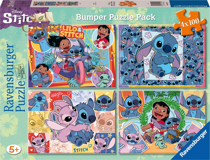 RAVENSBURGER Puzzle Lilo a Stitch 4x100 dílků