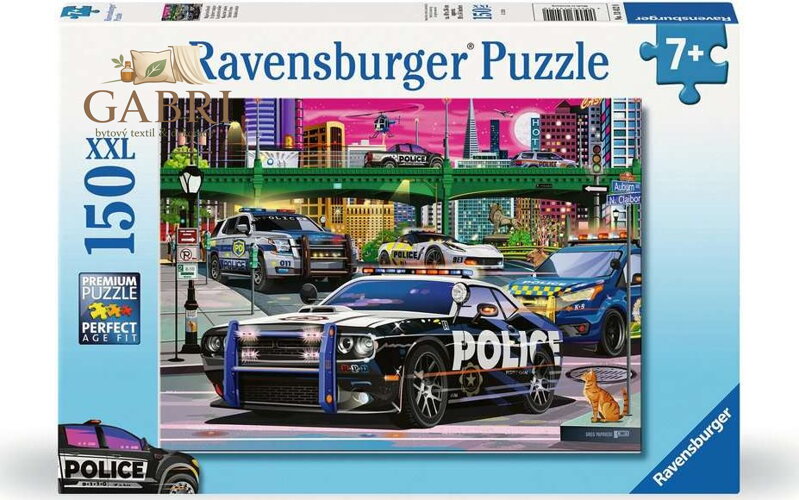 RAVENSBURGER Puzzle Policejní zásah XXL 150 dílků