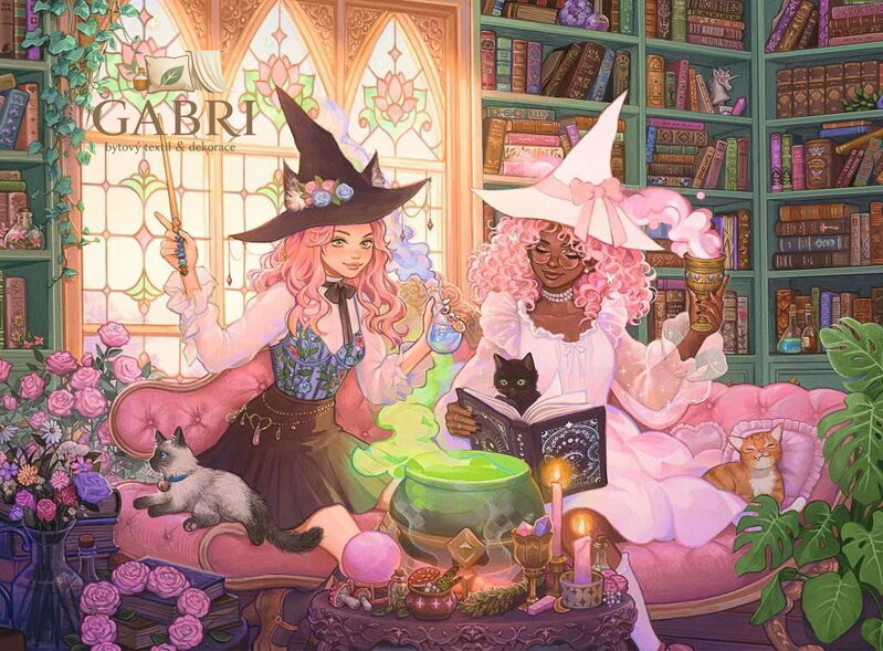 RAVENSBURGER Puzzle Začarovaná knihovna XXL 200 dílků