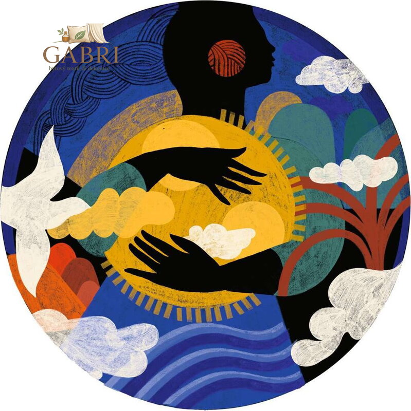 RAVENSBURGER Kulaté puzzle Little Sun: Správný pocit 500 dílků