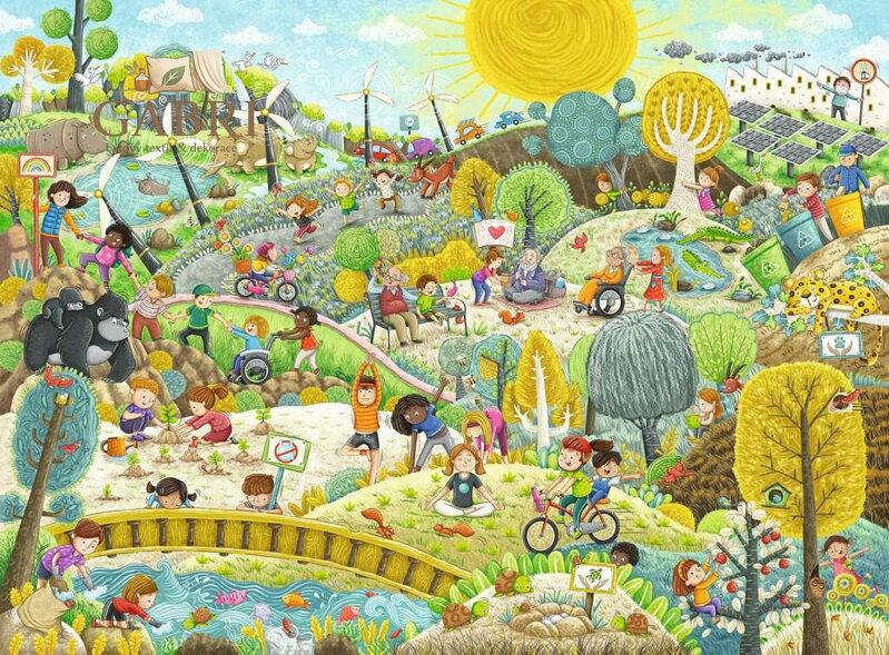 RAVENSBURGER Puzzle Udržitelnost XXL 200 dílků