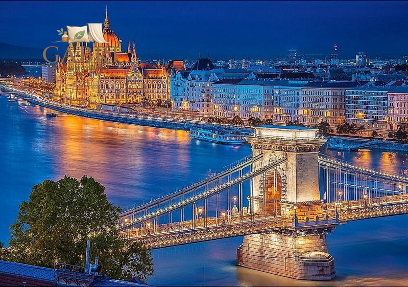 CASTORLAND Puzzle Noční Budapešť 500 dílků