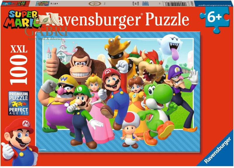RAVENSBURGER Puzzle Super Mario XXL 100 dílků