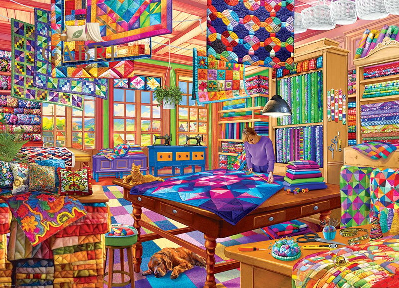 EUROGRAPHICS Puzzle Švadlena 1000 dílků