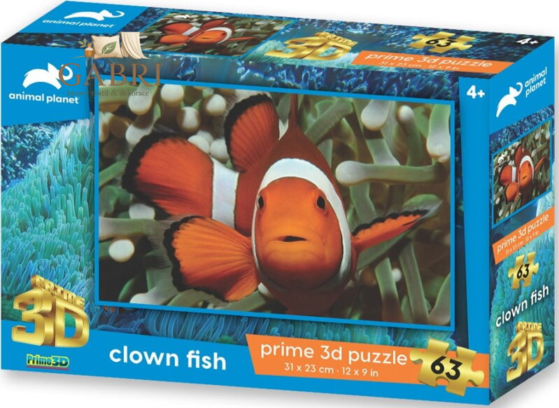 PRIME 3D Puzzle Animal planet: Klaun očkatý 3D 63 dílků