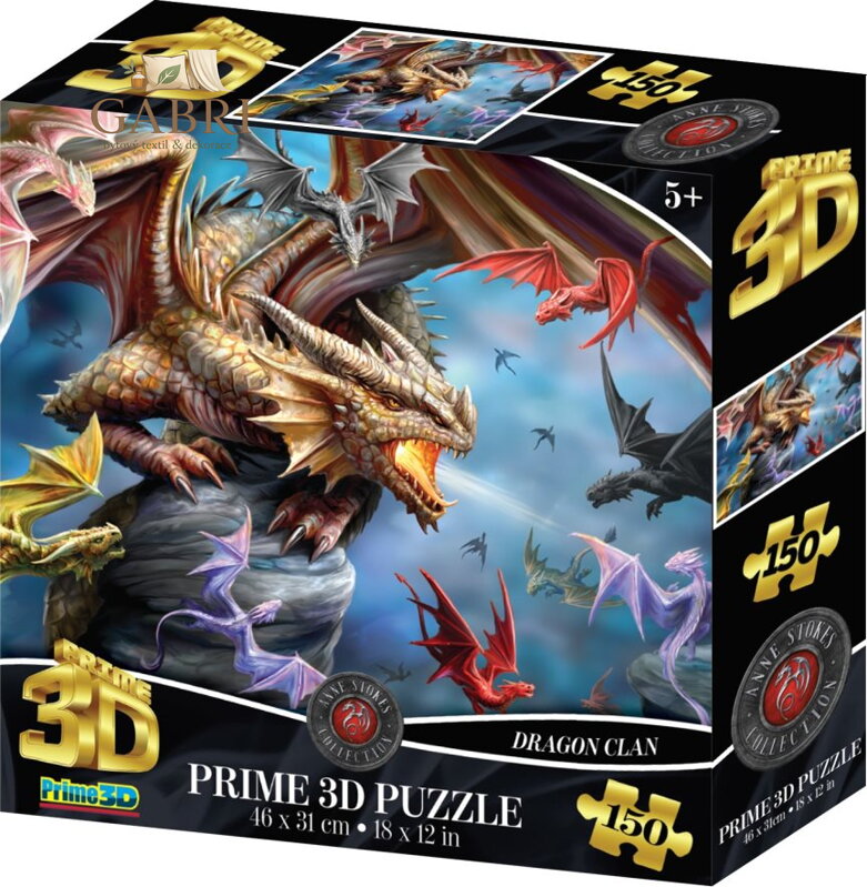 PRIME 3D Puzzle Dračí klan 3D 150 dílků