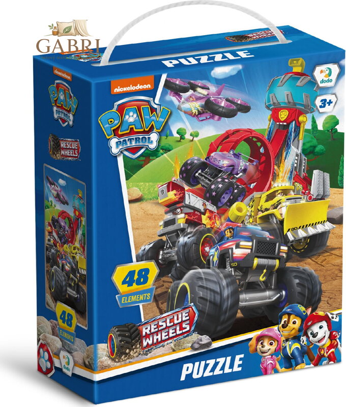 DODO Puzzle Tlapková patrola: Na plný plyn 48 dílků