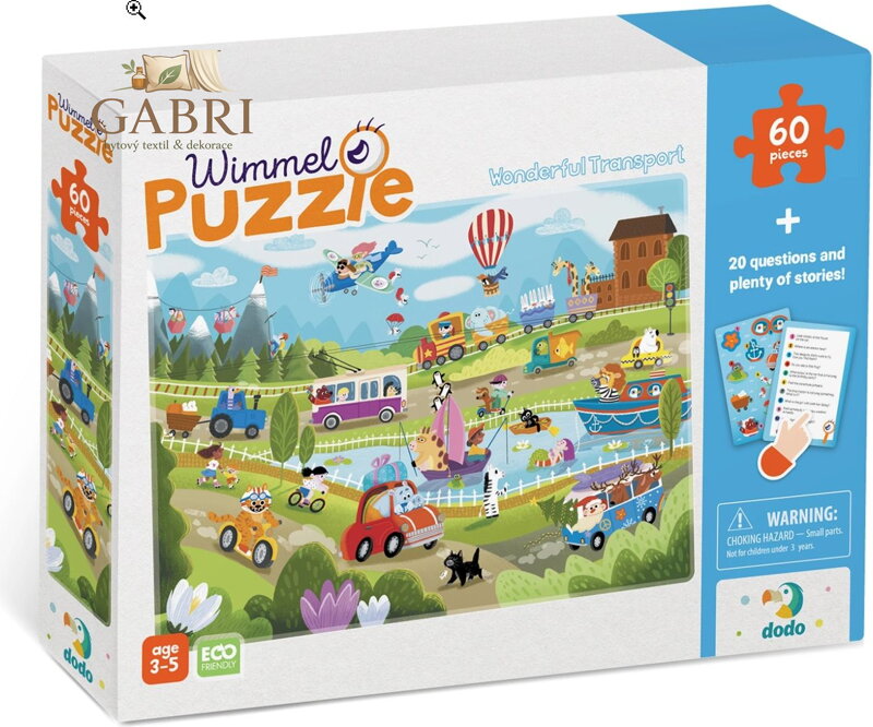DODO Puzzle Doprava na venkově 60 dílků