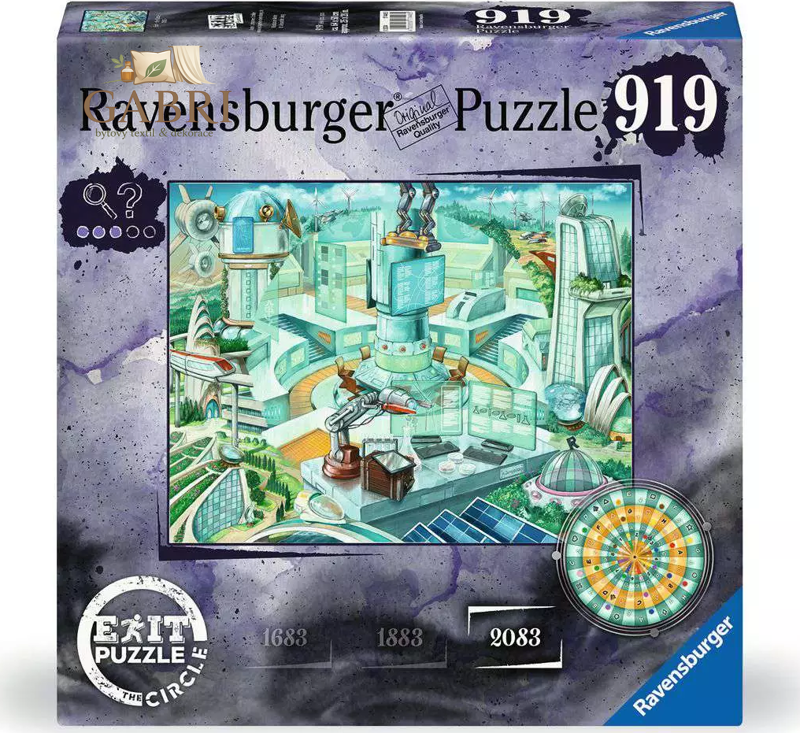 RAVENSBURGER Únikové EXIT puzzle Kruh: Anno 2083, 919 dílků