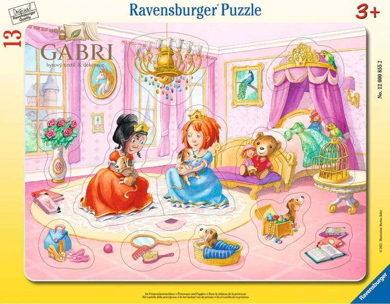 RAVENSBURGER Vkládačka Princezny si hrají 13 dílků