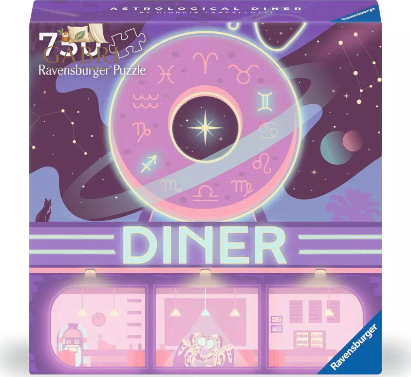 RAVENSBURGER Čtvercové puzzle Art & Soul: Astrologická jídelna 750 dílků