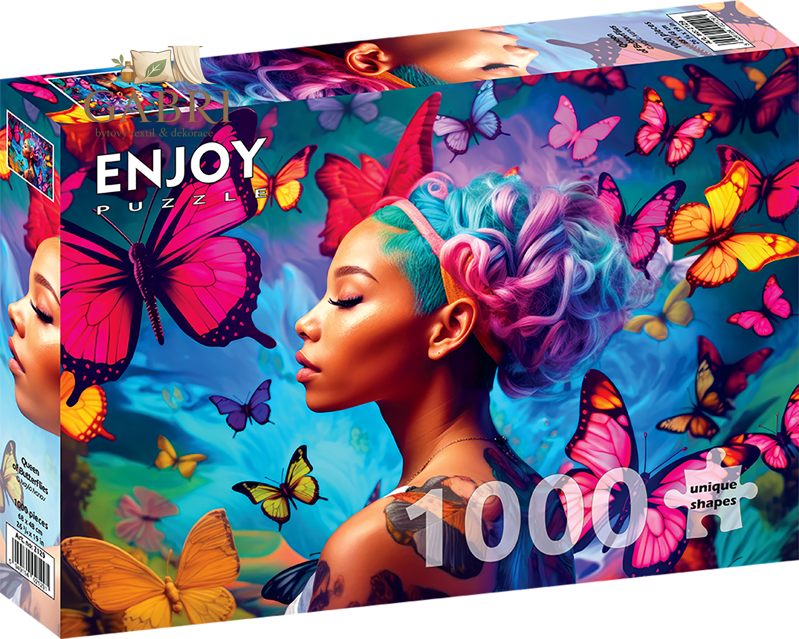 ENJOY Puzzle Královna motýlů 1000 dílků