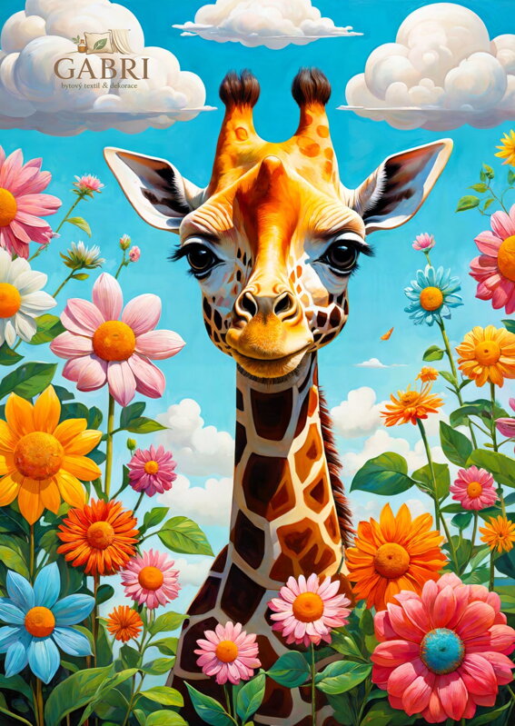 ENJOY Puzzle Roztomilá žirafka 1000 dílků