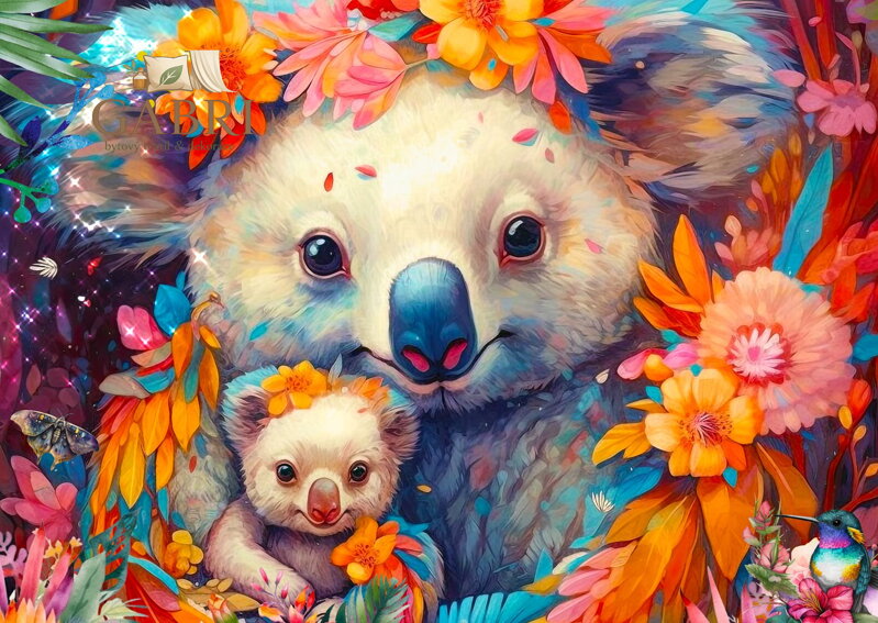 ENJOY Puzzle Mazlení s koalou 1000 dílků