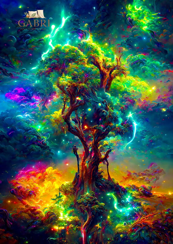 ENJOY Puzzle Kosmický strom života 1000 dílků