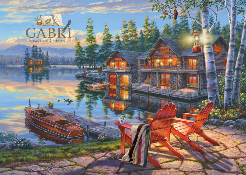 SCHMIDT Puzzle Břehy jezera Loon Lake, New York 1000 dílků