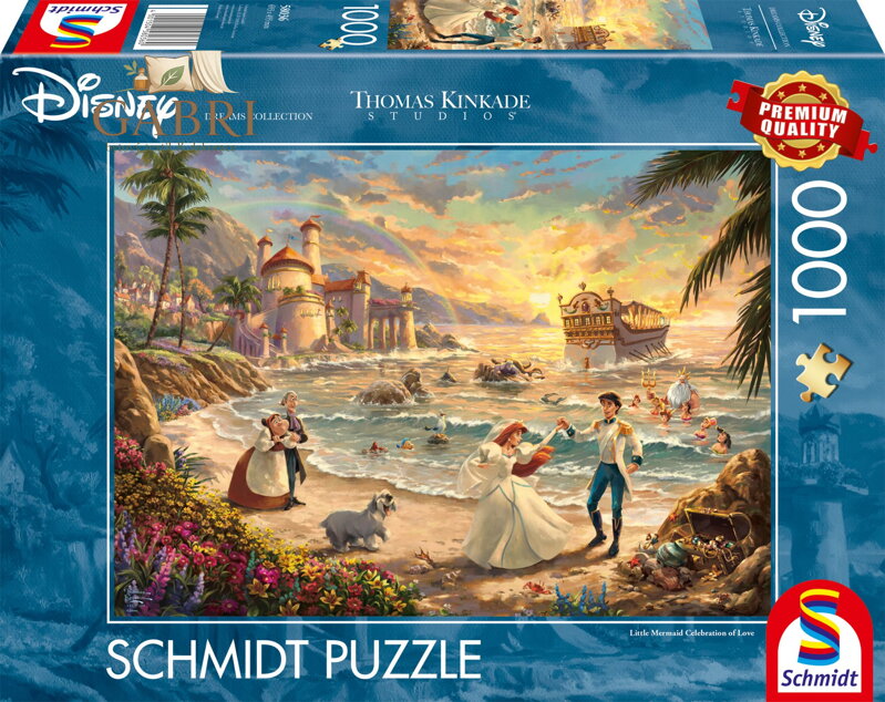 SCHMIDT Puzzle Disney: Malá mořská víla - Oslava lásky 1000 dílků