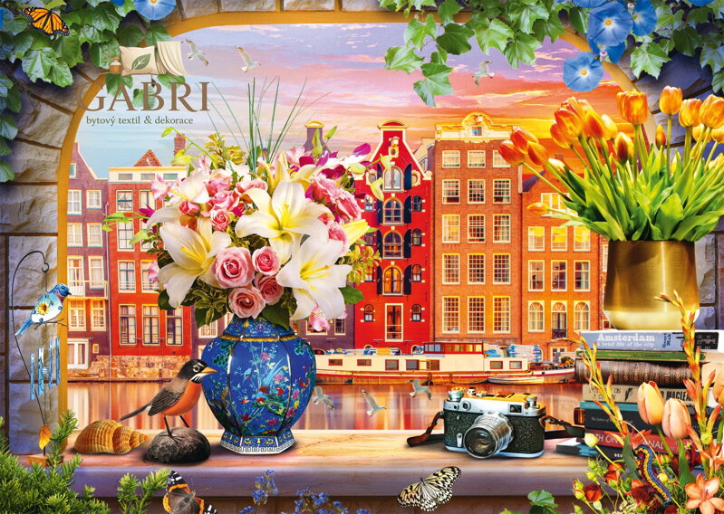 SCHMIDT Puzzle Návštěva Amsterdamu 1000 dílků